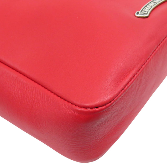 CHROME HEARTS CH Scroll Label Leather Hot Pot Cross Ball Shoulder Bag