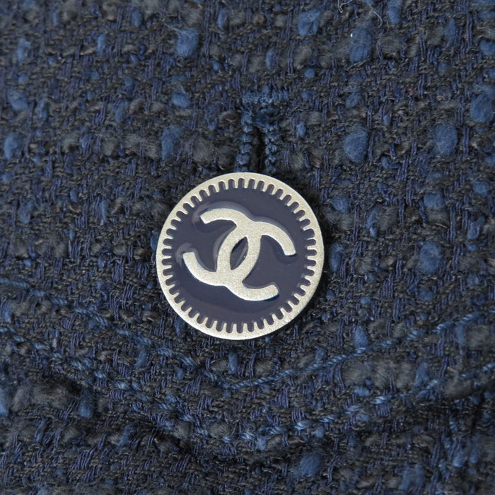 CHANEL 
COCO CC Coco Button Logo Plate 01P 
Coco Mark Tweed Setup