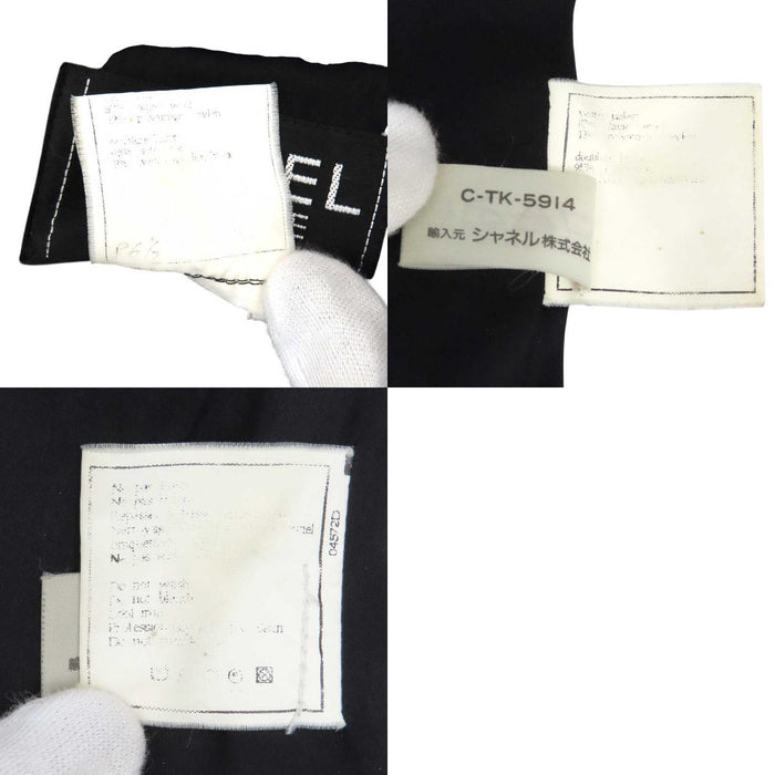 CHANEL 
COCO CC ココボタン 96A ゴールドカラーメタル 
ココマーク ヴィンテージ ノーカラー ジャケット