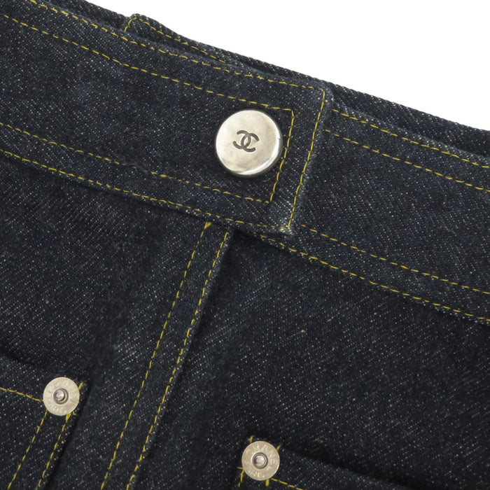 CHANEL 
COCO CC Coco Button Cotton 
Coco Mark Denim Vest Set Up