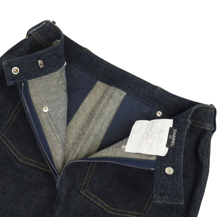 CHANEL 
COCO CC Coco Button Cotton 
Coco Mark Denim Vest Set Up