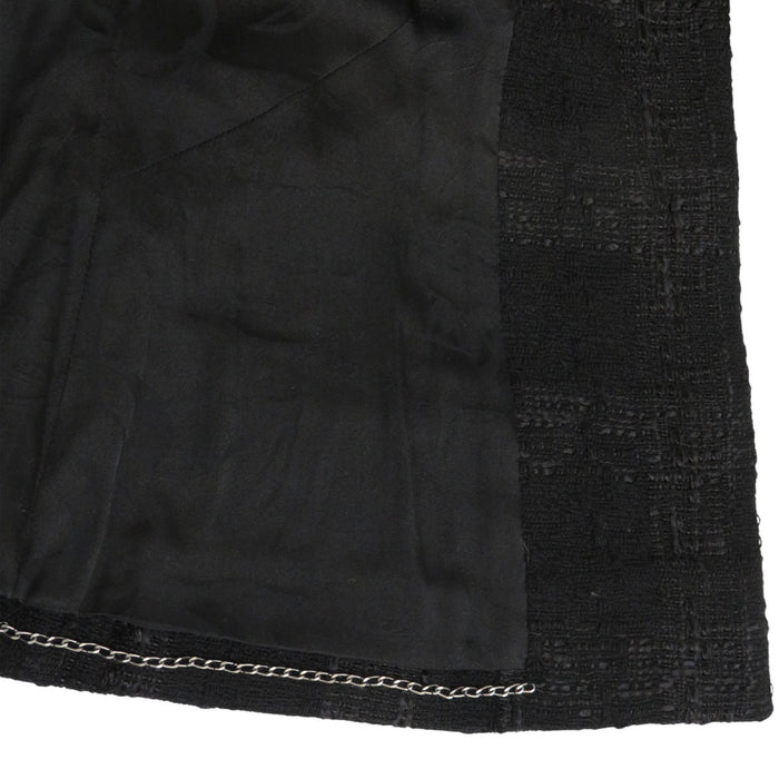 CHANEL 
COCO CC Coco Button 3/4 Sleeve 
Coco Mark Ribbon Tweed Jacket