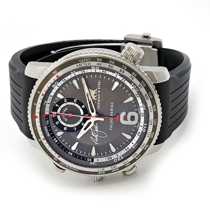 Jaermann & Stubi 
Nick Faldo Limited to 72 pieces worldwide 
With box and warranty card