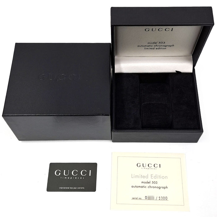 GUCCI 
503 cronografo edizione limitata FULLSET 
箱ギャラ付
