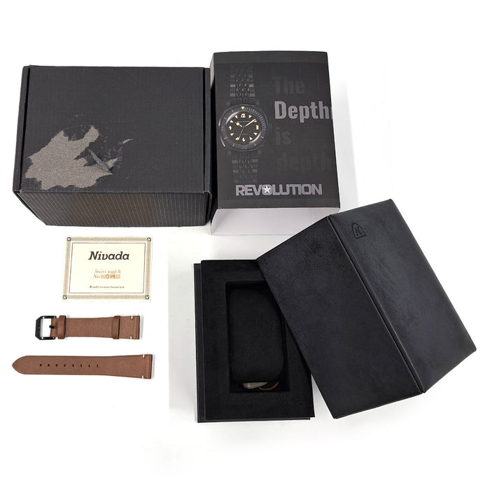 Nivada Grenchen 
デプスマスター パックマン ブラックエディション 
箱ギャラ付