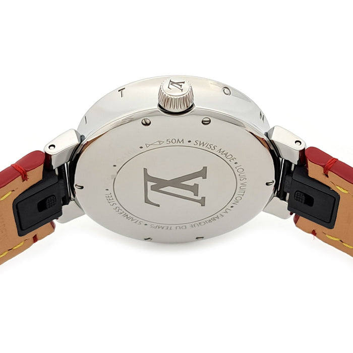 LOUIS VUITTON 
Tambour Moon Dual Time MM 
Avec boîte et certificat d'authenticité