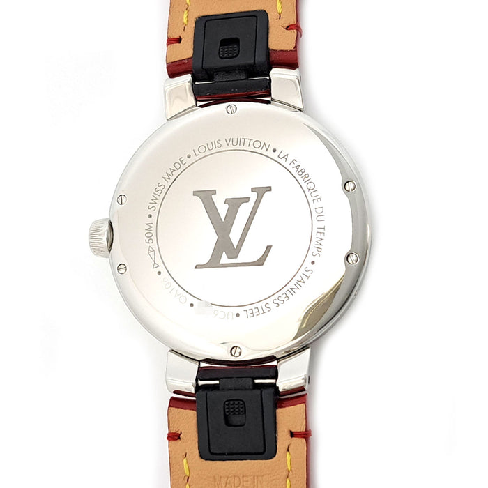 LOUIS VUITTON 
Tambour Moon Dual Time MM 
With box and warranty card