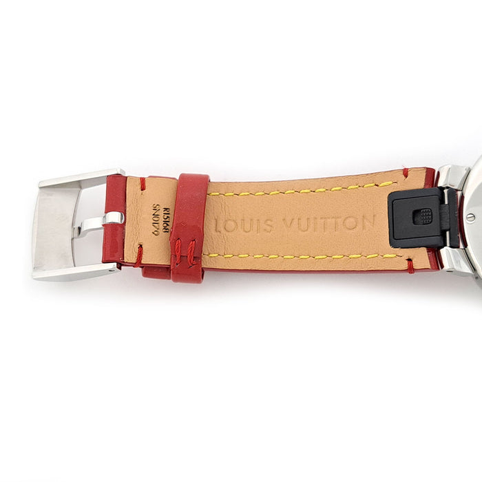 LOUIS VUITTON 
Tambour Moon Dual Time MM 
Avec boîte et certificat d'authenticité