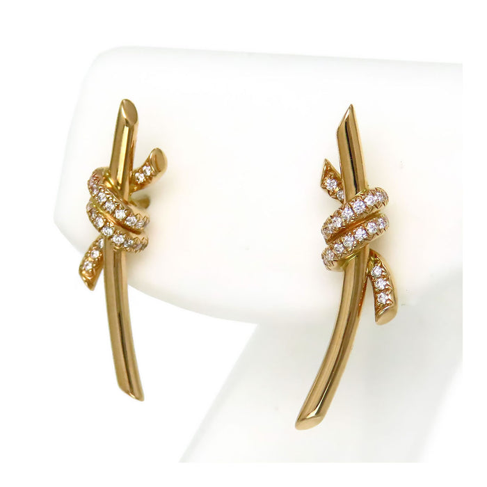 TIFFANY&Co. 
ノット ピアス ダイヤモンド