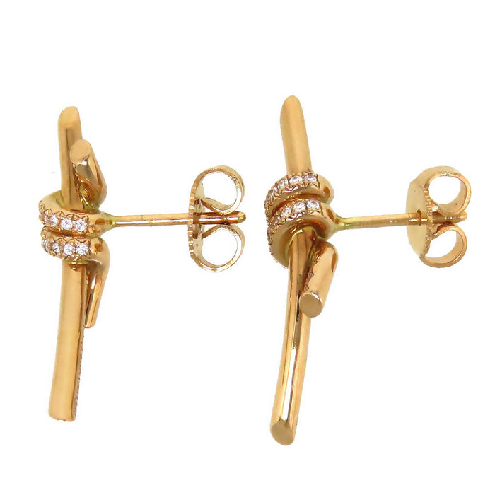 TIFFANY&Co. 
ノット ピアス ダイヤモンド