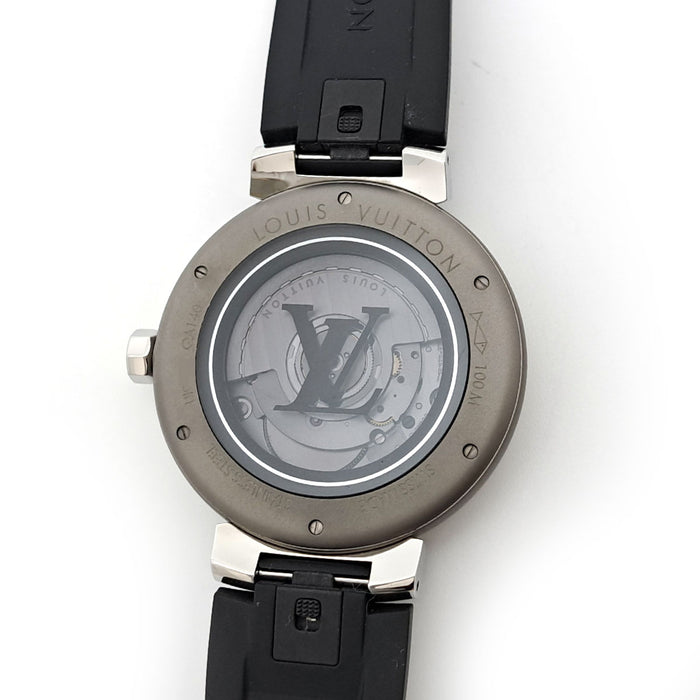 LOUIS VUITTON 
Tambour Monogram Eclipse Automatic 
With box