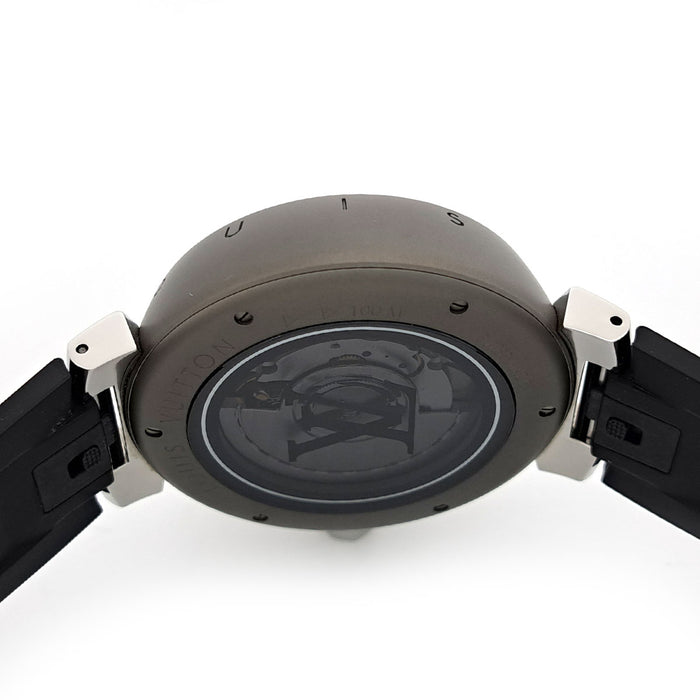 LOUIS VUITTON 
Tambour Monogram Eclipse Automatic 
With box