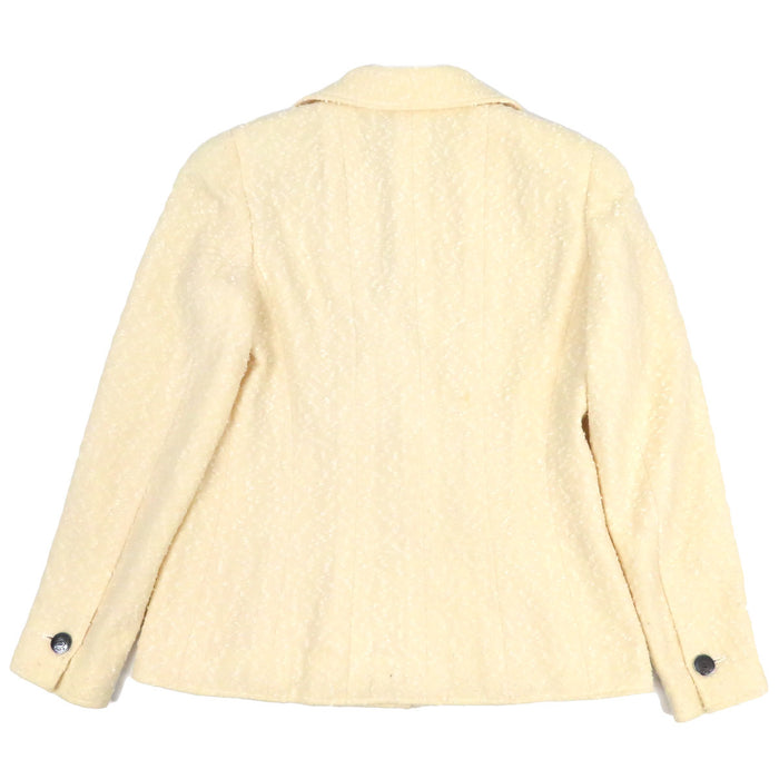CHANEL 97C Vintage COCO CC Coco Button Coco Mark Tweed Double-Breasted Jacket
