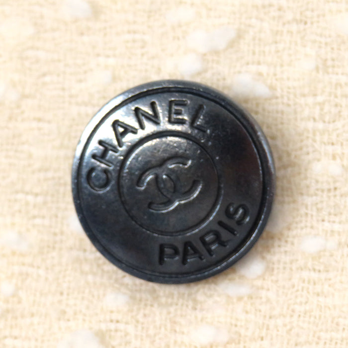 CHANEL 97C Vintage COCO CC Coco Button Coco Mark Tweed Double-Breasted Jacket