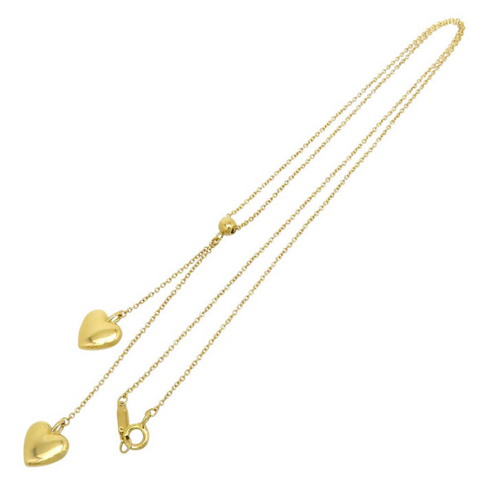 TIFFANY&Co. 
Double Drop Heart Necklace