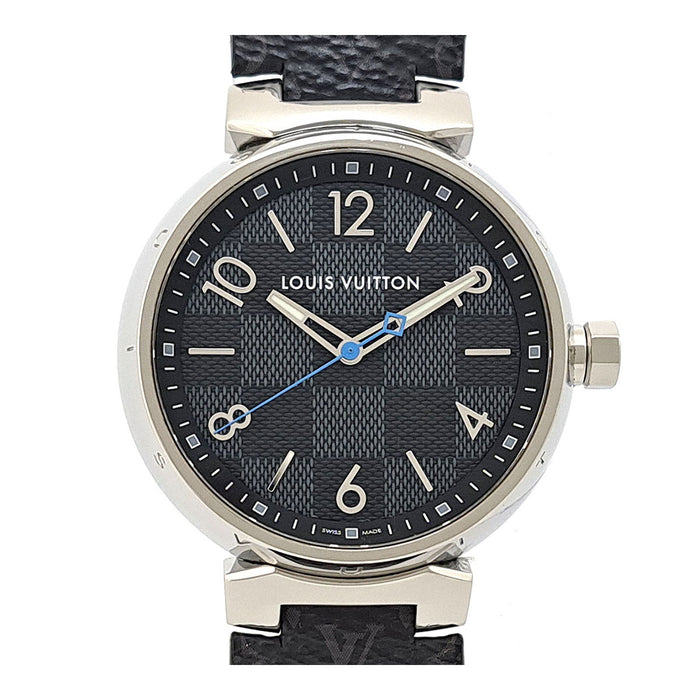 LOUIS VUITTON 
Tambour Damier Graphite