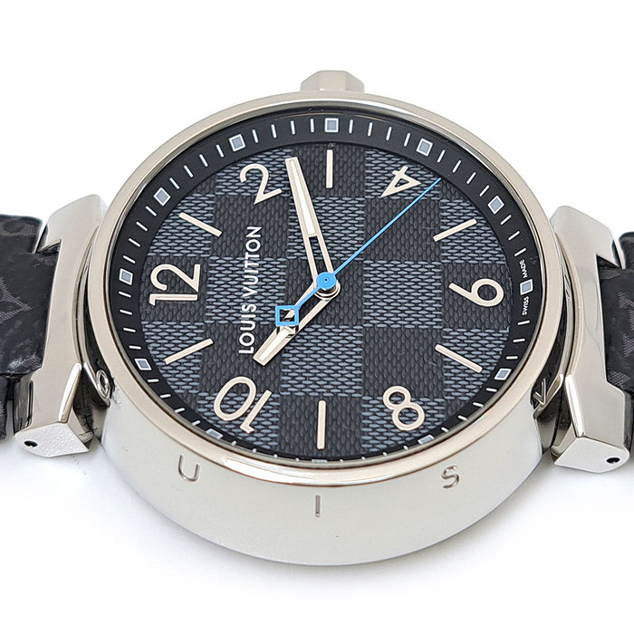 LOUIS VUITTON 
Tambour Damier Graphite