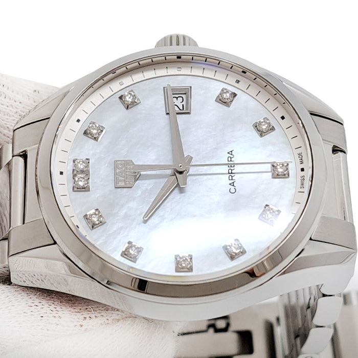 TAG HEUER
Carrera 12 Diamond Shell Dial
With Box and Warranty Card