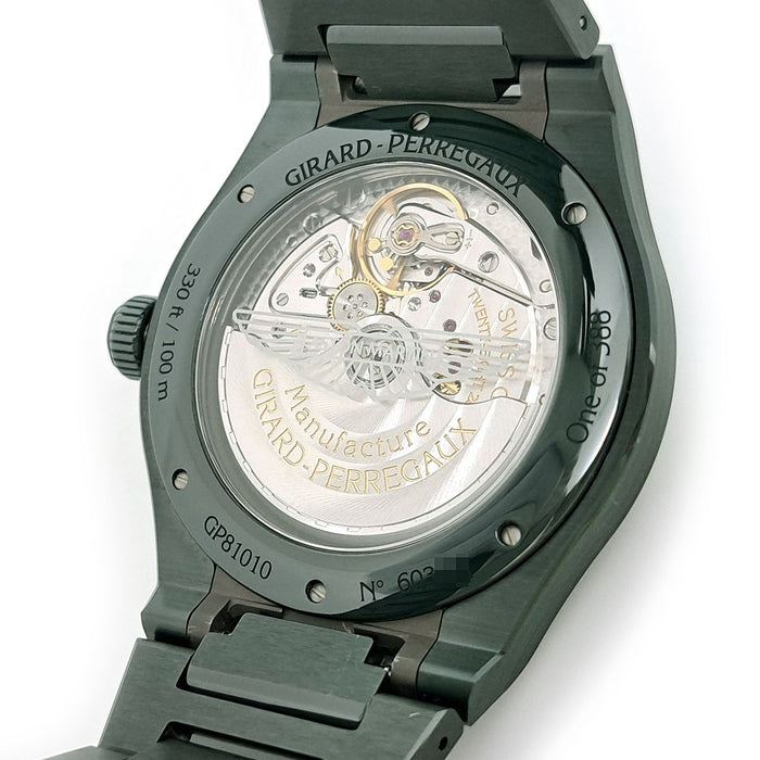 GIRARD-PERREGAUX 
ロレアート グリーンセラミック アストンマーチン 
箱ギャラ付