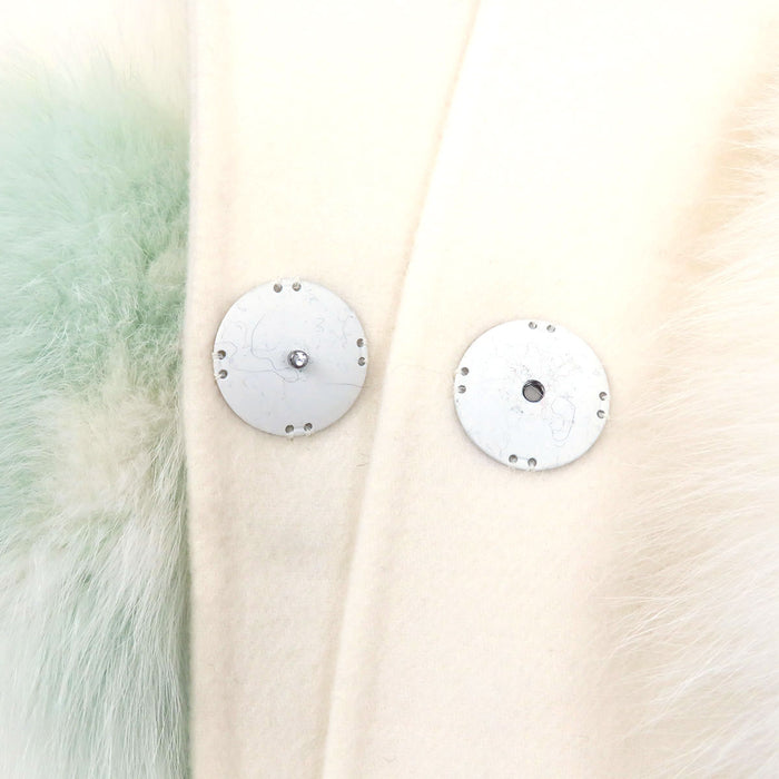 FENDI Wool FF Pattern Oxyfur Pocket Gilet