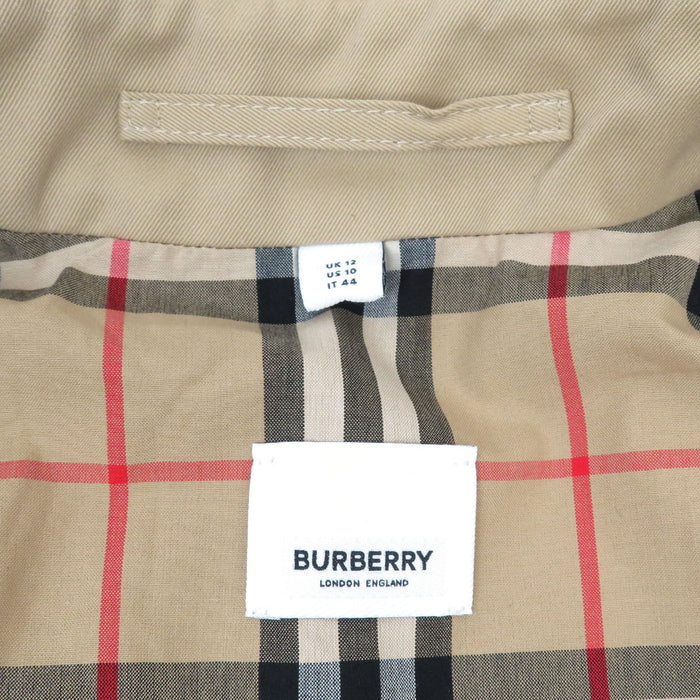 BURBERRY Cotton Check Color Trench Coat