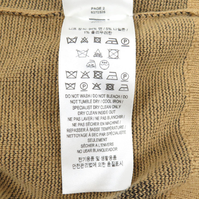 BURBERRY Logo Knit Cotton EKD Intarsia Knit Cardigan