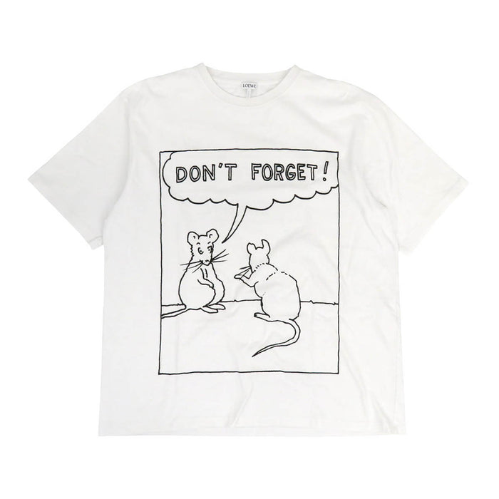 LOEWE 
アナグラム 刺繍 ネズミ コットン 
DON'T FORGET プリント Tシャツ