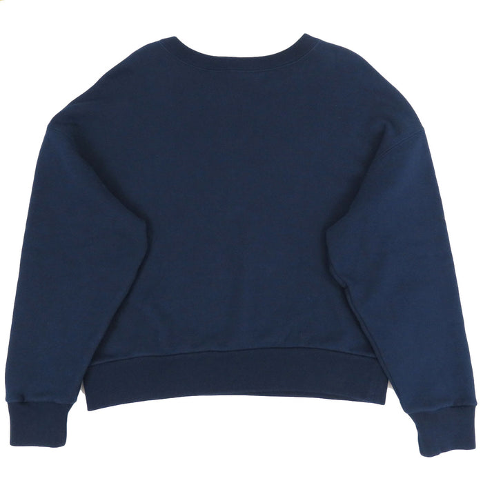 CELINE Crack Process Sweat Cotton Logo Print Trainer