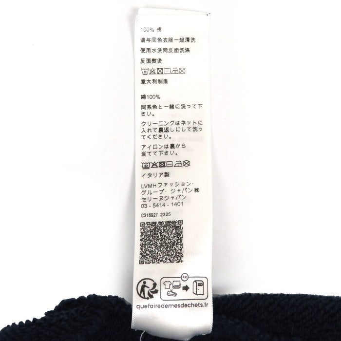 CELINE Crack Process Sweat Cotton Logo Print Trainer