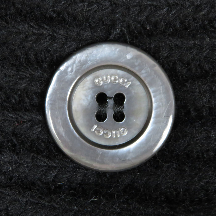 GUCCI  
All-over pattern knit wool  
GG jacquard multicolor cardigan