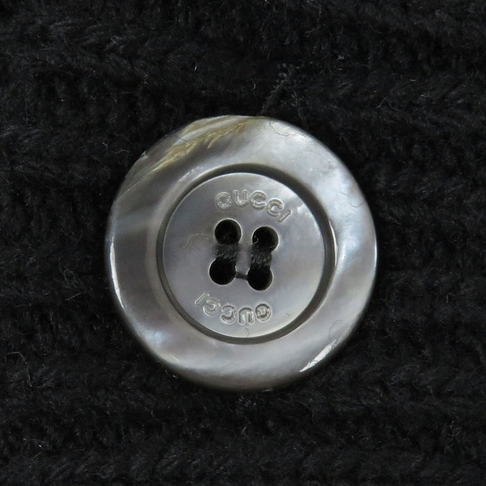 GUCCI  
All-over pattern knit wool  
GG jacquard multicolor cardigan