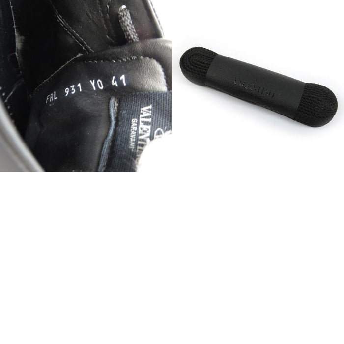 VALENTINO Low-cut Leather Untitled Rockstud Sneakers