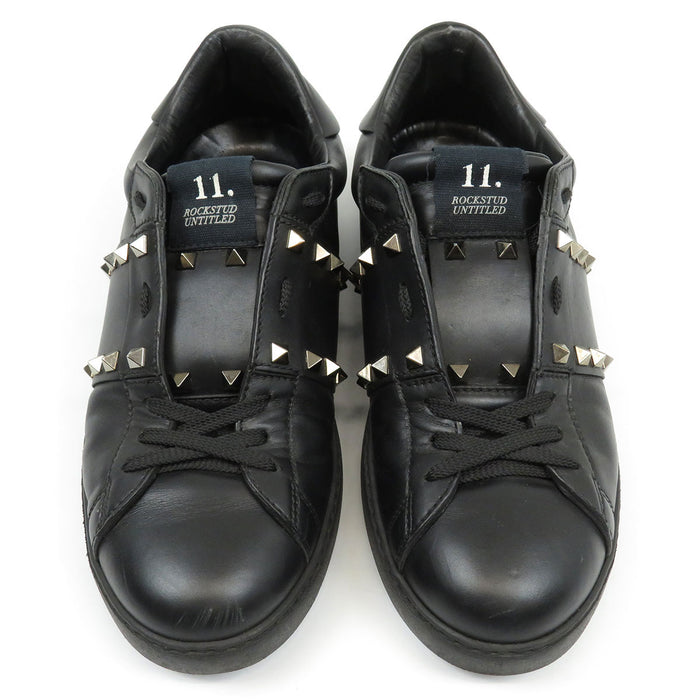 VALENTINO Low-cut Leather Untitled Rockstud Sneakers