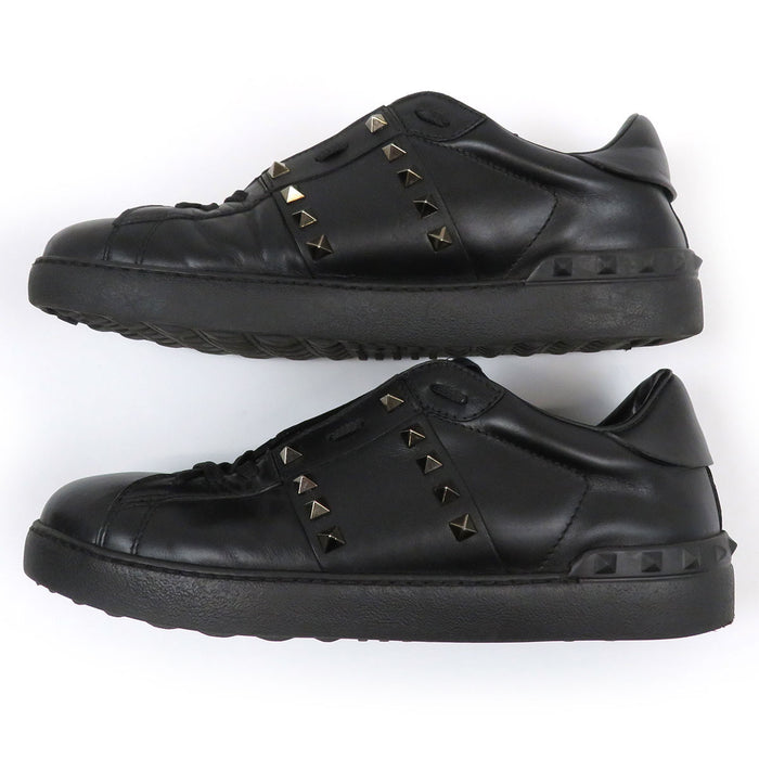 VALENTINO Low-cut Leather Untitled Rockstud Sneakers