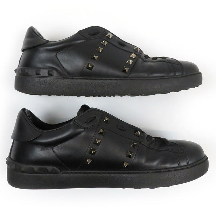 VALENTINO Low-cut Leather Untitled Rockstud Sneakers