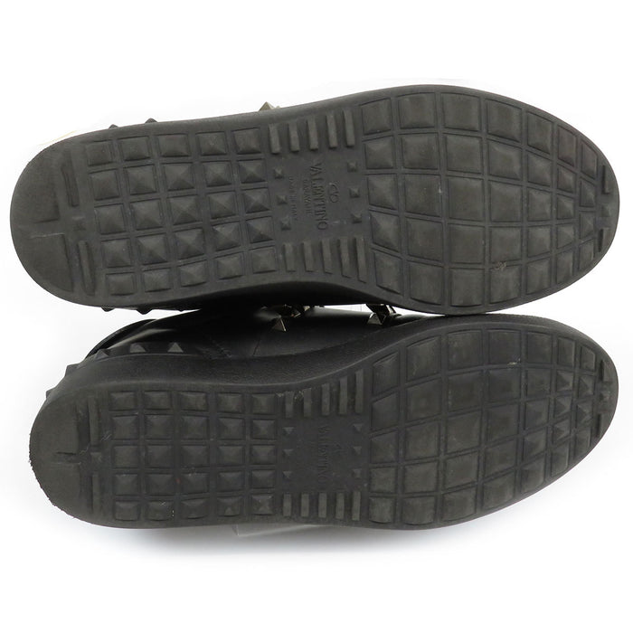 VALENTINO Low-cut Leather Untitled Rockstud Sneakers