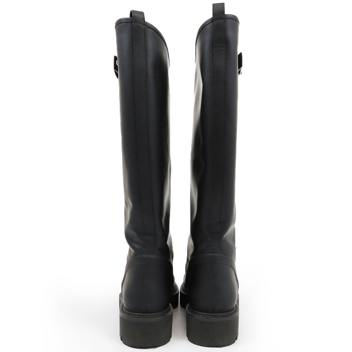 LOUIS VUITTON LV Rubber Leather Territory Line Long Boots