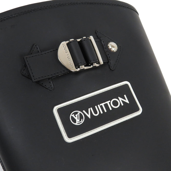 LOUIS VUITTON LV Rubber Leather Territory Line Long Boots