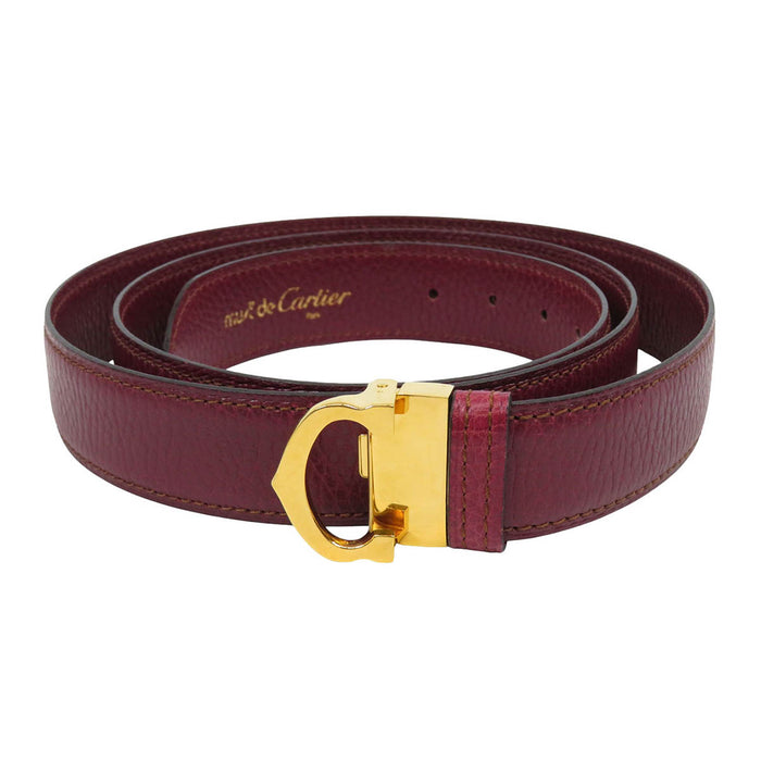 CARTIER 
Must de Cartier 
C Buckle Leather Belt 
Must de Cartier