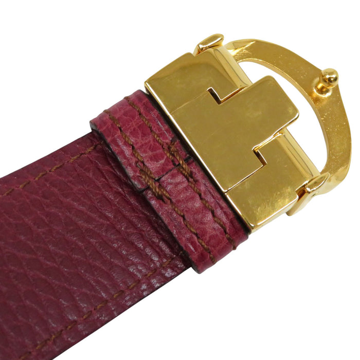 CARTIER 
マストドゥカルティエ 
Cバックル レザー ベルト 
Must de Cartier