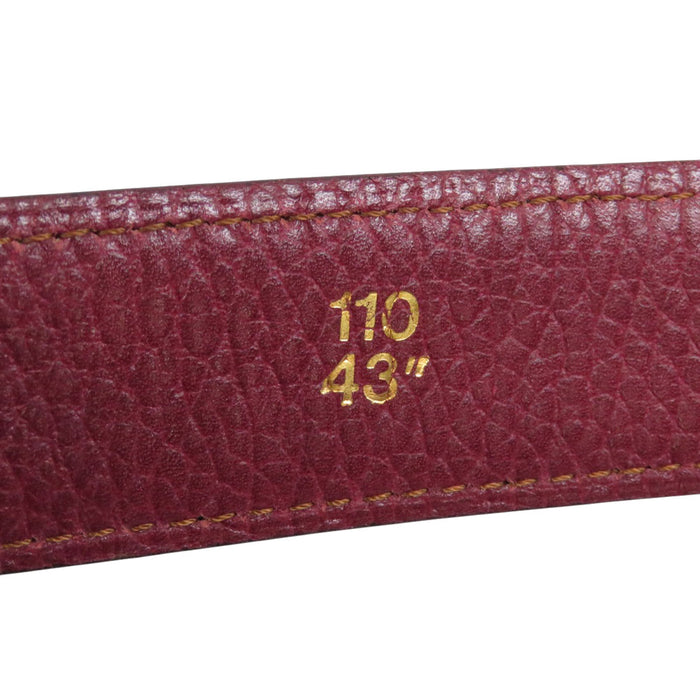 CARTIER 
Must de Cartier 
C Buckle Leather Belt 
Must de Cartier