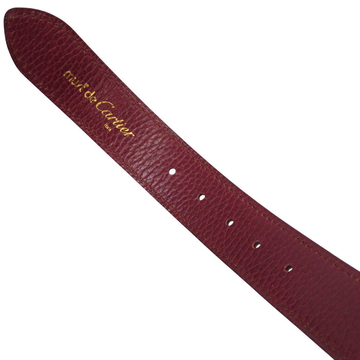 CARTIER 
Must de Cartier 
C Buckle Leather Belt 
Must de Cartier