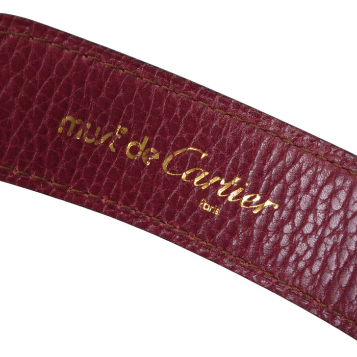 CARTIER 
Must de Cartier 
C Buckle Leather Belt 
Must de Cartier