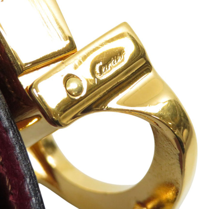 CARTIER 
マストドゥカルティエ 
Cバックル レザー ベルト 
Must de Cartier