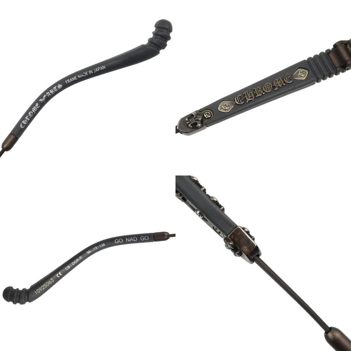 CHROME HEARTS 
CH Occhiali a doppio ponte 
GO NAD GO BS stanghette a svasatura Occhiali da sole