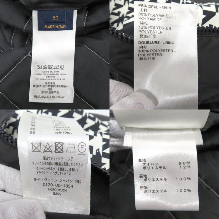 LOUIS VUITTON LV Reversible Nylon Bicolor Padded Hooded Blouson