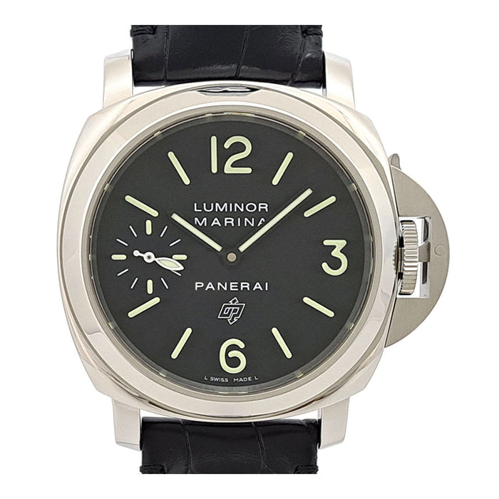 OFFICINE PANERAI 
Luminor Marina Logo Acciaio 
With Box and Warranty Card