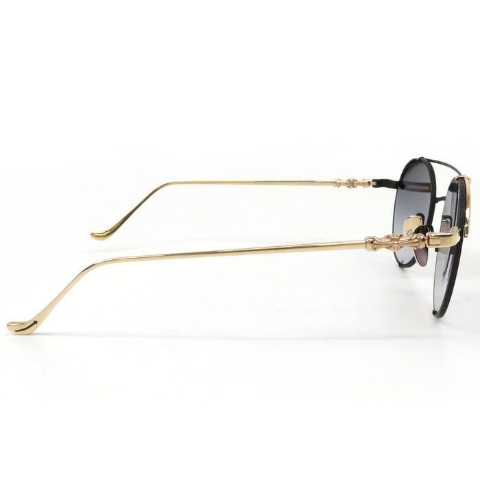 CHROME HEARTS 
Cross CH Plus Eyewear Round MBK 
ORALGAMI Double Bridge Sunglasses