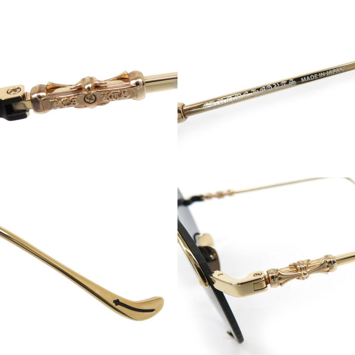 CHROME HEARTS 
Cross CH Plus Eyewear Round MBK 
ORALGAMI Double Bridge Sunglasses