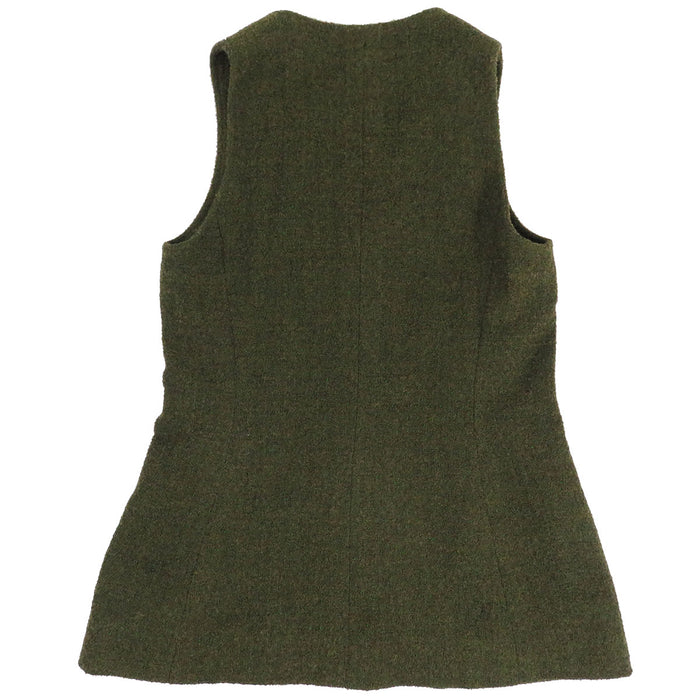 CHANEL 
COCO CC ココボタン 94A アルパカ混 Vネック 
ココマーク ヴィンテージ ウール ジレ